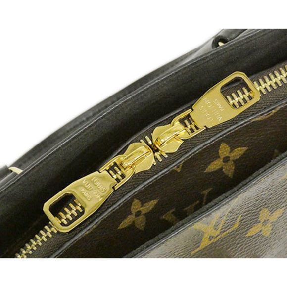 Louis Vuitton Monogram Flower Zipped Tote PM Tote Bag Brown - Picture 6 of 8